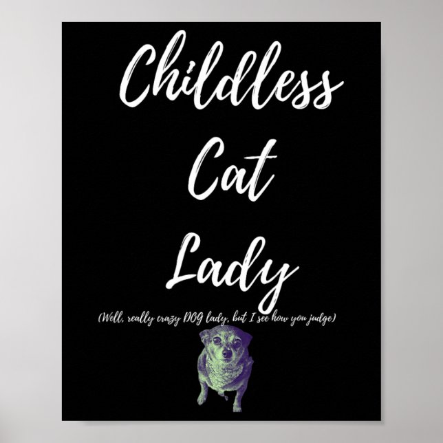 Poster Senhora de Gato Sem Fios (Frente)