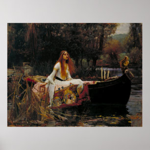 Poster Senhora de Shallot por John William Waterhouse