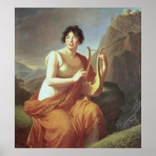 Pôster Senhora de Stael como Corinne, 1809