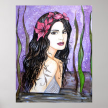 Senhora do Lago Fairy Tale Painting