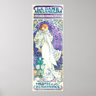 Poster Senhora dos Camelias, Alphonse Mucha