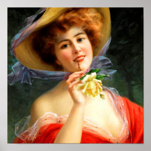 Poster Senhora Falsa em Vermelho