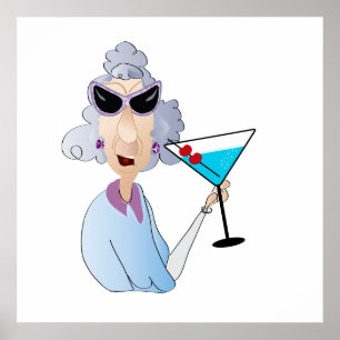 Poster senhora idosa