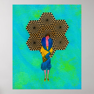 Poster Senhora japonesa por Michael Moffa