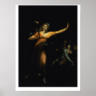Poster Senhora Macbeth Sleepwalking, 1783 (óleo em