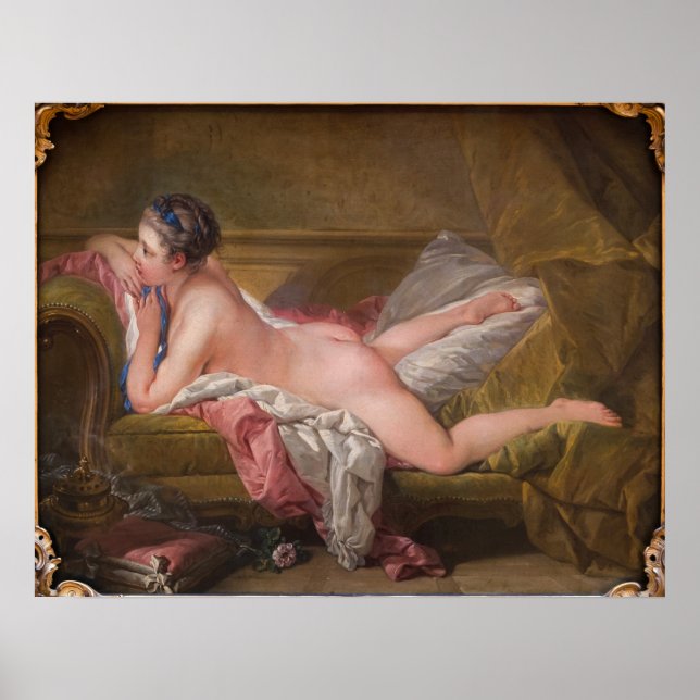 Poster Senhora Marie-Louise O'Murphy - François Boucher (Frente)