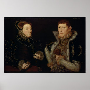 Pôster Senhora Mary Nevill e seu filho Gregory Fiennes