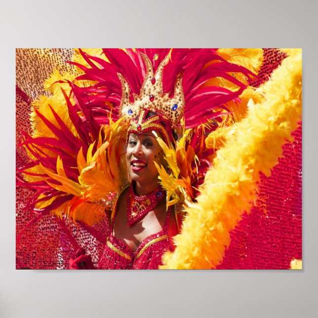 Poster Senhora no carnaval (Frente)