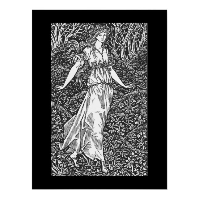 Pôster senhora no Woods (Frente)