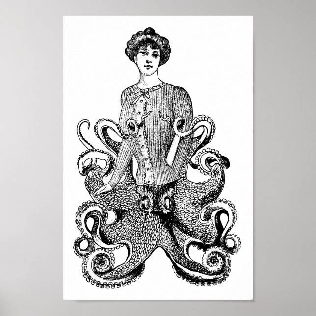 Poster Senhora Octopus (Frente)