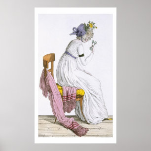 Pôster Senhora que veste um negligee, do "traje