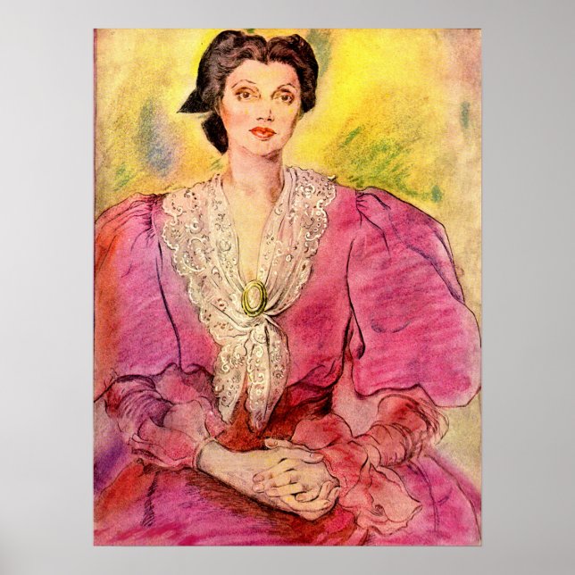 Poster senhora rosa (Frente)