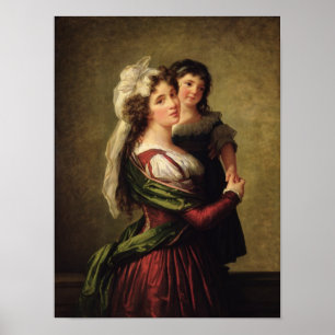 Poster Senhora Rousseau e sua filha, 1789