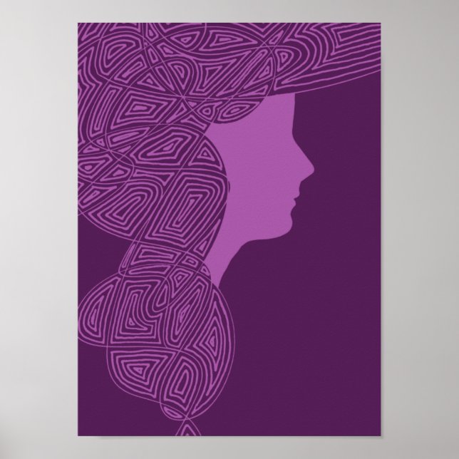 Poster Senhora Roxa (Frente)