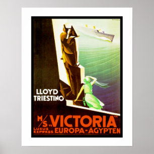 Pôster Senhora Victoria de Lloyd Triestino
