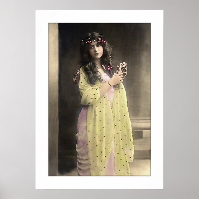 Poster senhora vitoriosa, cabelos compridos (Frente)