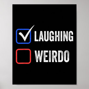 Poster Senhora Vs Weirdo Vote Kamala Harris Para Presiden