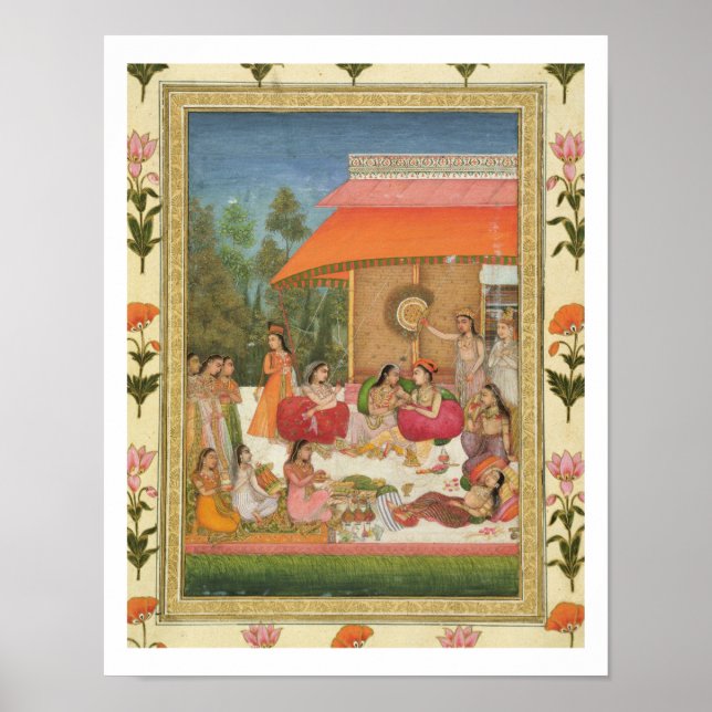 Poster Senhoras a banquetear, do Pequeno Álbum de Clive (Frente)