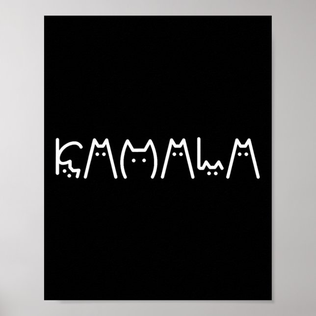 Poster Senhoras De Gato Infantis De Diversão Para Harris  (Frente)