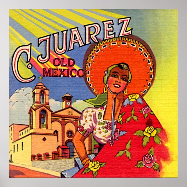 Poster Senhorita espanhola de Cuidad Juarez (Frente)