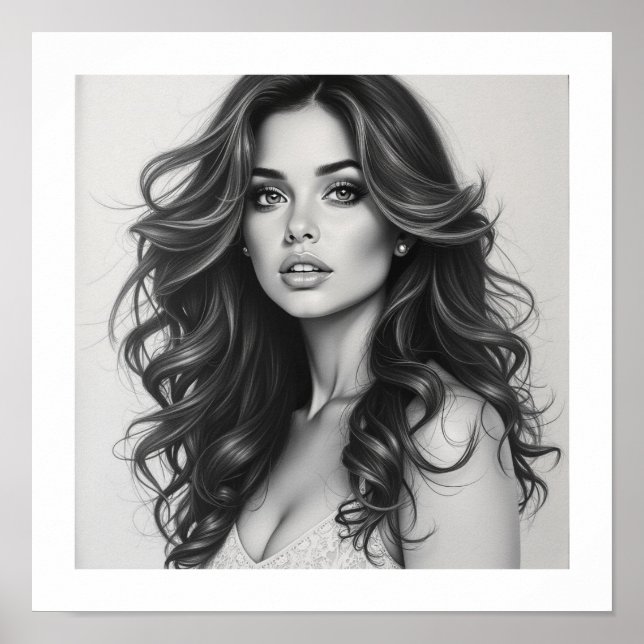 Poster Senhorita mulher (Frente)