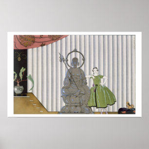 Pôster Senhorita Spinelly Chez Elle, 1920 (pri do pochoir