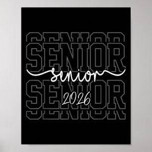 Poster Sênior 2026 Turma De 2026 Ano Letivo Graduação Hom