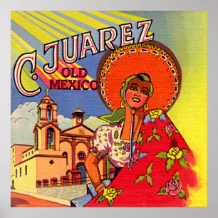 Poster Senorita espanhol de Cuidad Juarez