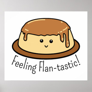 Poster Sensação de Comida Flan-tastic