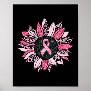Poster Sensação do Cancer Rosa de girassol Mulheres Warri