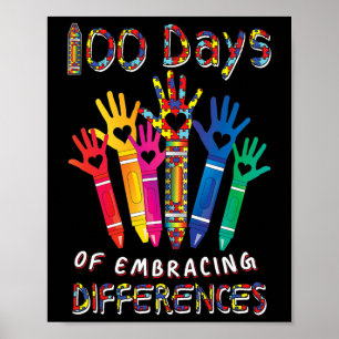 Poster Sensibilização Autismo Abrange Diferenças De 100 D