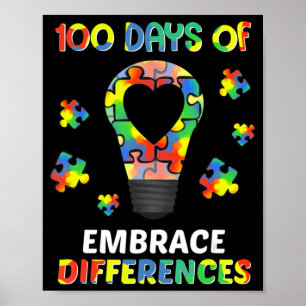 Poster Sensibilização Autismo Abrange Diferenças De 100 D