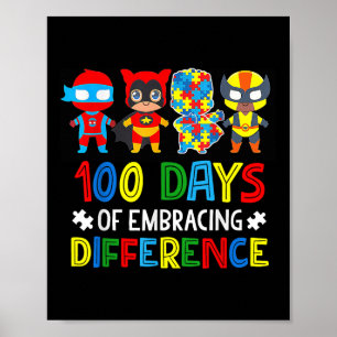Poster Sensibilização Autismo Abrange Diferenças De 100 D