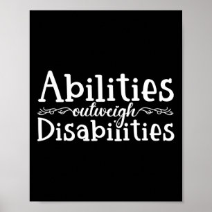 Poster Sensibilização Autismo - As capacidades superam as
