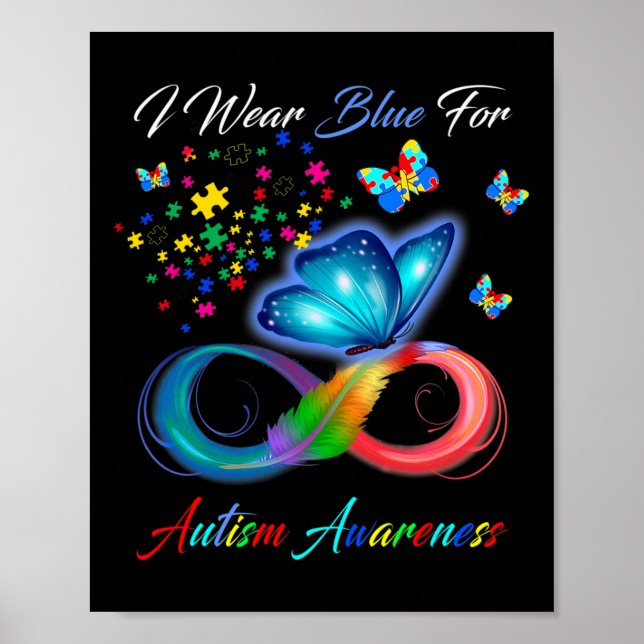 Poster Sensibilização Autismo - Visto Azul Para A Consciê (Frente)