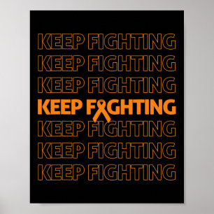 Poster Sensibilização Continue combatendo a fita laranja