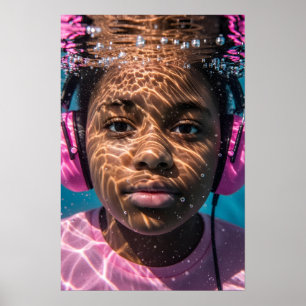 Poster Sensibilização das Meninas Autistas Subaquáticas