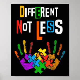 Poster Sensibilização Diferente Não Menos Autismo De Cami