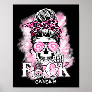 Poster Sensibilização do Cancer Crânio F Cancer Ck Rib Ro