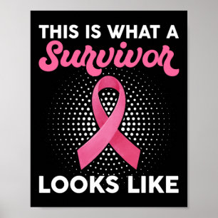 Poster Sensibilização Do Cancer Da Mama Como É Um Sobrevi