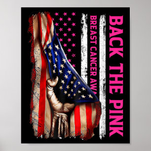Poster Sensibilização Do Cancer Da Mama Contra A Fla Amer