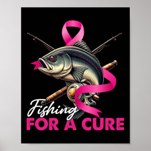 Poster Sensibilização Do Cancer Da Mama Para A Pesca De U