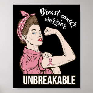 Poster Sensibilização Do Cancer Da Mama Para O Seu Guerre