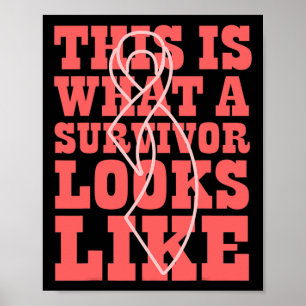 Poster Sensibilização Do cancer É Assim Que Um Sobreviven