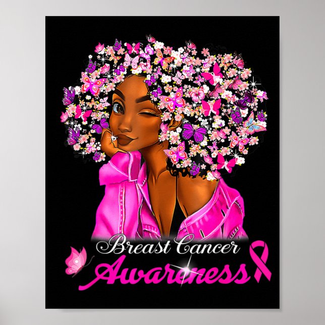 Poster Sensibilização do Cancer para as mulheres afro-ame (Frente)