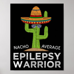 Poster Sensibilização Engraçada Guerreira Epilepsia