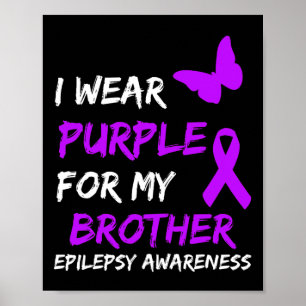 Poster Sensibilização Epilepsia Eu Visto Roxo Para Meu Ir