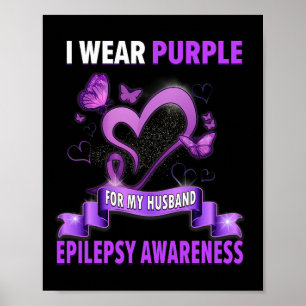 Poster Sensibilização Epilepsia Eu Visto Roxo Para Meu Ma