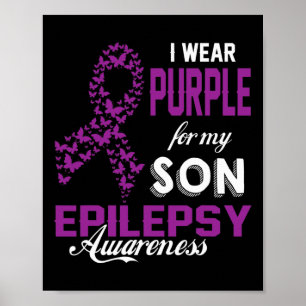 Poster Sensibilização Epilepsia Eu Visto Roxo Para Minha