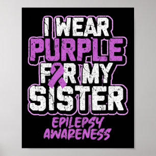 Poster Sensibilização Epilepsia Eu Visto Roxo Para Minha 